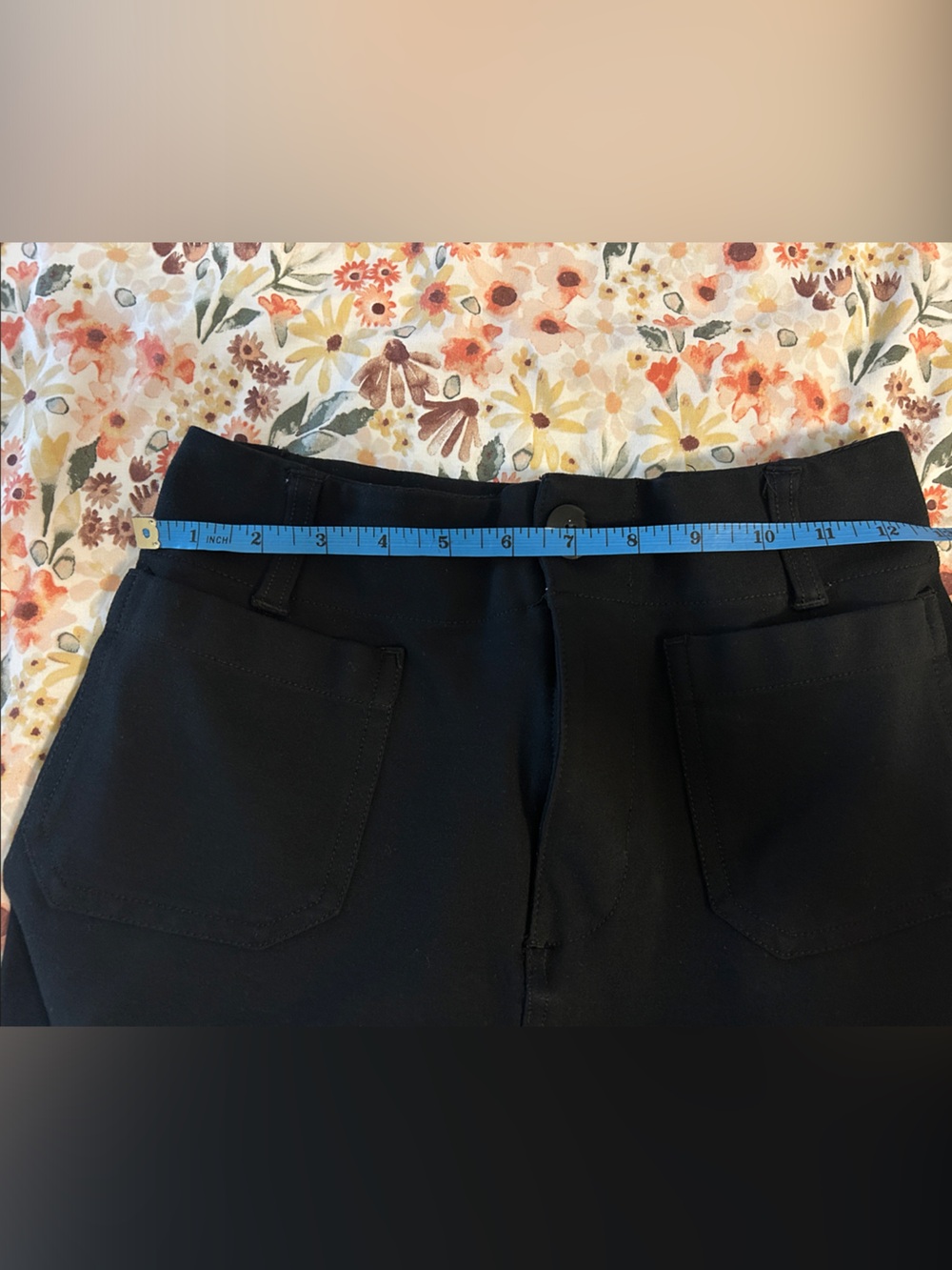 Maeve Black Cropped Wide-Leg Pants - Picture 6 of 8